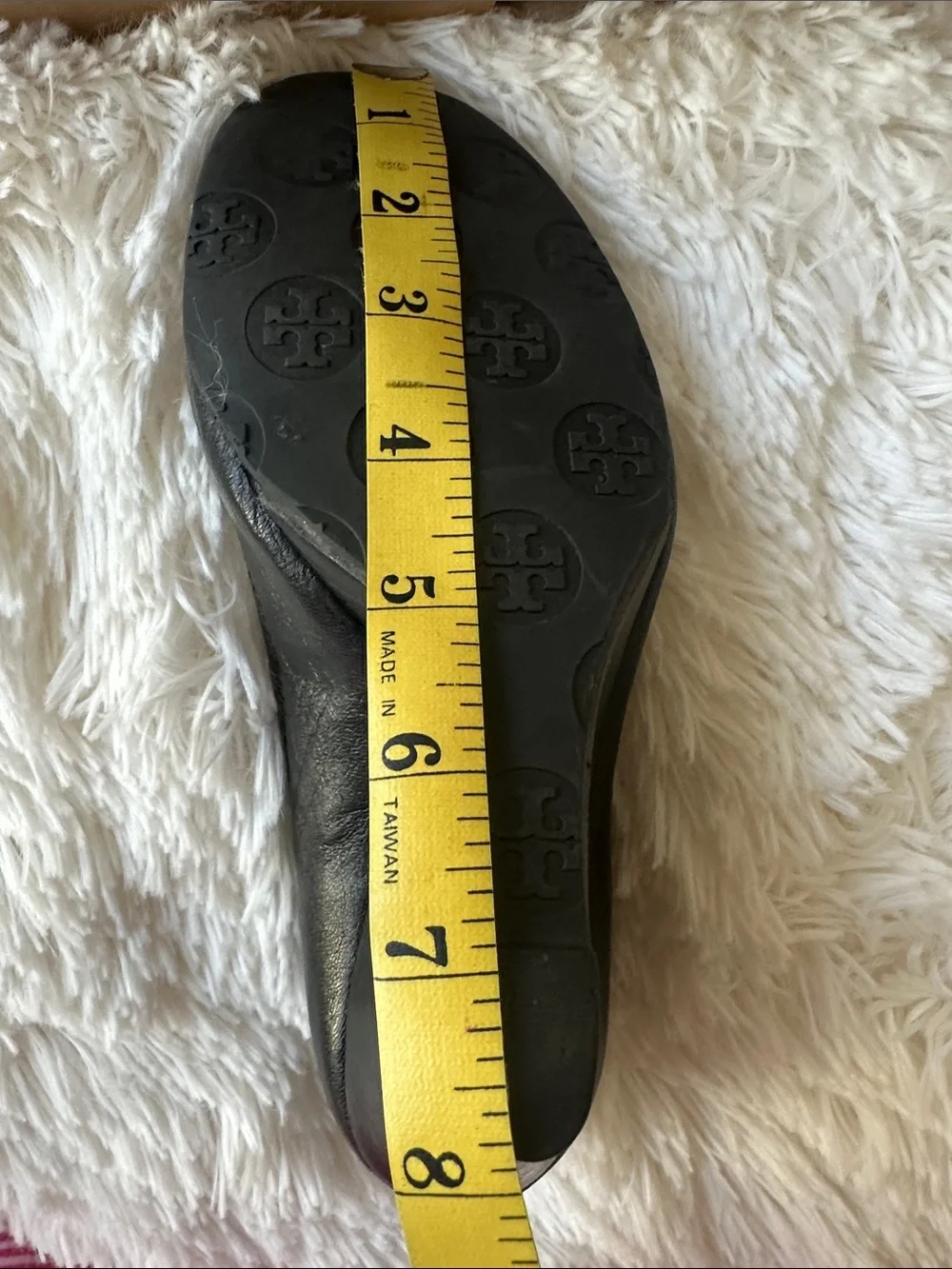 Tory Burch Black Leather Wedge Pumps Gold Double T Logo Shoes Women’s Size 5.5
